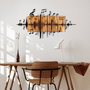 Wallity Efsa Accesorio Decorativo de Pared Negro y Nogal